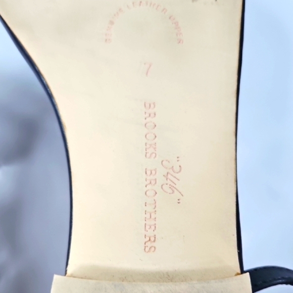 Brooks Brothers 340 Navy Blue Ankle Strap Women's Sandals Size 7 - Picture 5 of 6